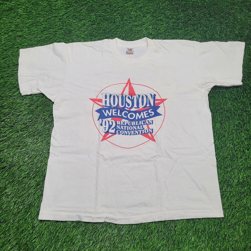 VTG 1992 Republican Convention T-Shirt Mens L/XL Single Stitch USA